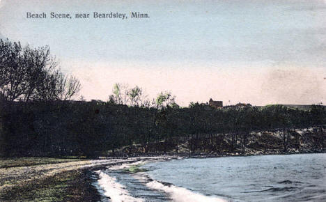 Beach Scene, near Beardsley Minnesota, 1909