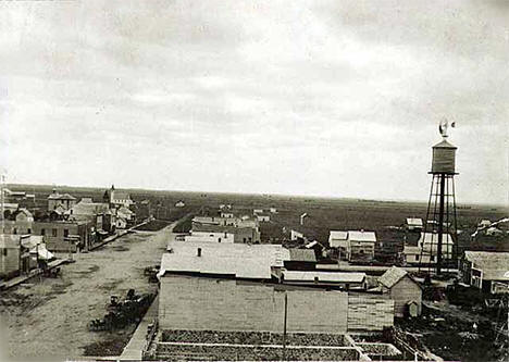 Business section, Beardsley Minnesota, 1895