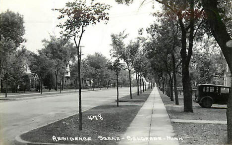 Residence scene, Belgrade Minnesota, 1940's