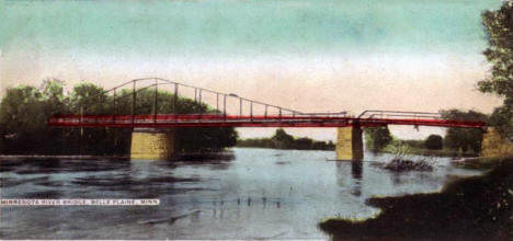 Mississippi River Bridge, Belle Plaine Minnesota, 1907