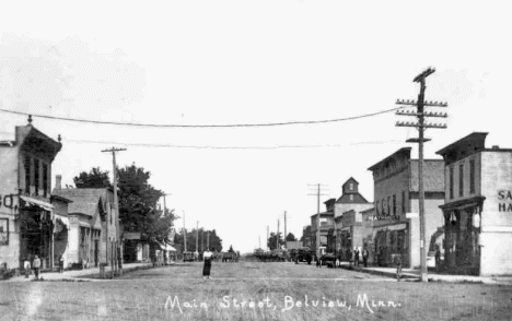 Main Street, Belview Minnesota, 1917