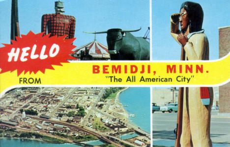 Multiple views of Bemidji Minnesota, 1961