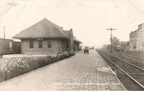 Great Northern Depot, Benson Minnesota, 1910's