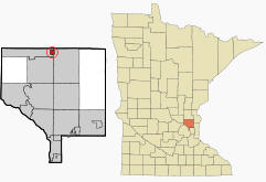 Location of Bethel Minnesota