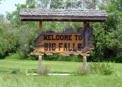 Welcome Sign, Big Falls Minnesota, 2007