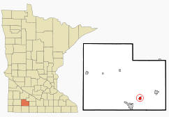 Location of Bingham Lake Minnesota