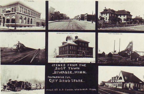 Multiple scenes, Biwabik Minnesota, 1914