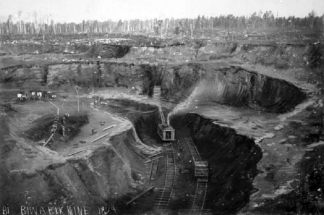 Biwabik Mine, Biwabik Minnesota, 1894