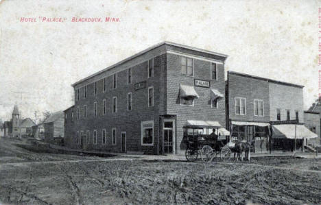 Hotel Palace, Blackduck Minnesota, 1910's?