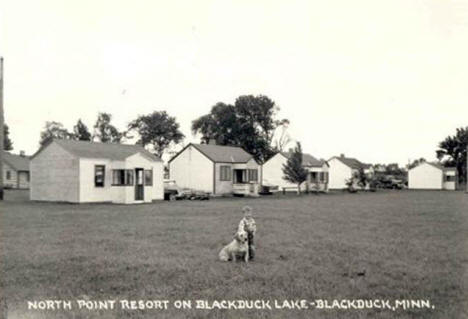 North Point Resort on Blackduck Lake, Blackduck Minnesota, 1950's