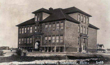 Consolidated High School, Blackduck Minnesota, 1920's