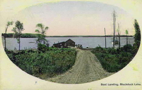 Boat landing, Blackduck Lake, 1914