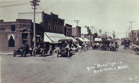 Street scene, Blackduck Minnesota, early 1910's