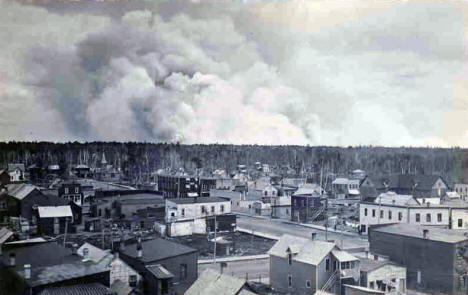 Forest Fires approaching Blackduck, September 1930