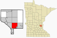 Location of Blaine Minnesota