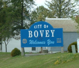 Bovey Welcome Sign, Bovey, MN