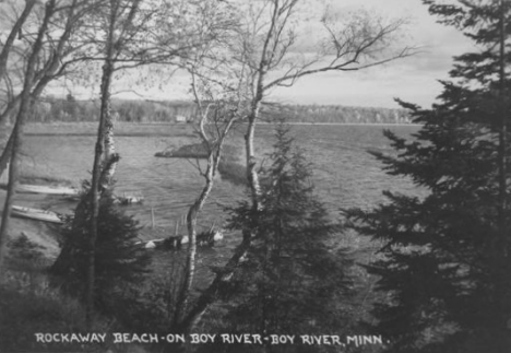 Rockaway Beach on Boy River, Boy River Minnesota, 1950's