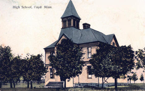 High School, Boyd Minnesota, 1908