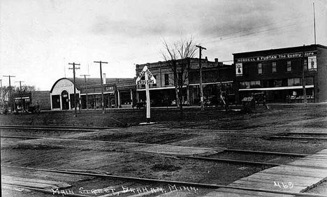 Main Street, Braham Minnesota, 1910