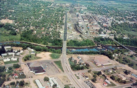 Aerial view, Brainerd Minnesota, 1960's