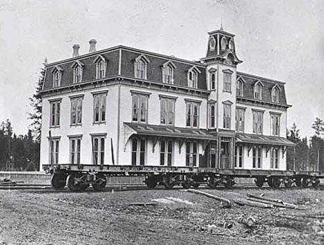 Headquarters of Northern Pacific Railroad at Brainerd Minnesota, 1872