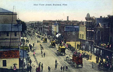 West Front Street, Brainerd Minnesota, 1905