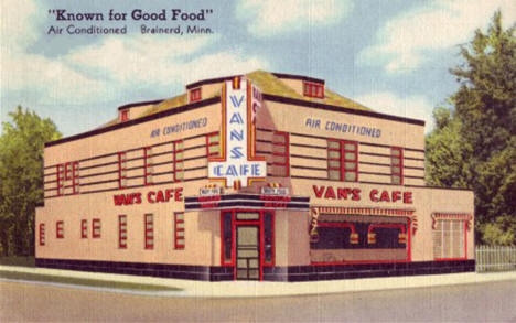 Van's Cafe, Brainerd Minnesota, 1947