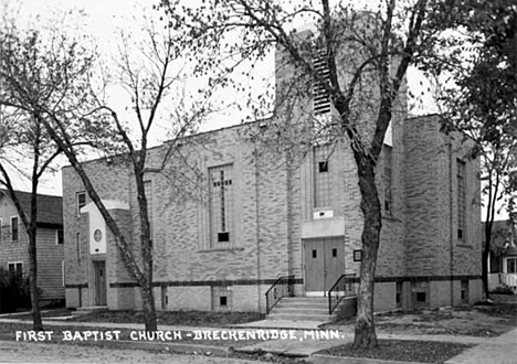 First Baptist Church, Breckenridge Minnesota, 1960