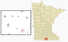 Location of Bricelyn Minnesota