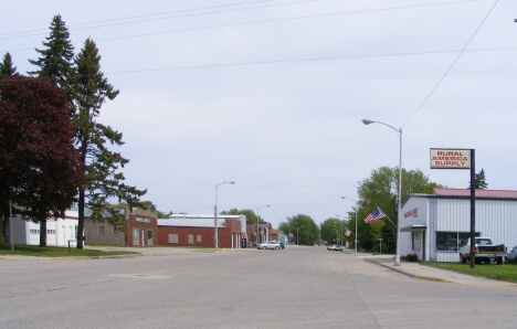 Street scene, Bricelyn Minnesota, 2014