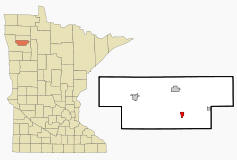 Location of Brooks, Minnesota