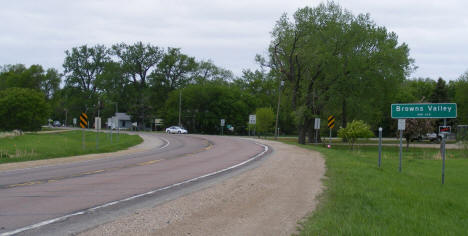 Entering Browns Valley Minnesota, 2008
