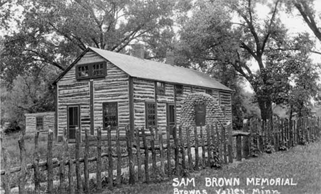 Sam Brown Memorial, Browns Valley Minnesota, 1930