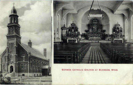 German Catholic Church (now St. Michael), Buckman Minnesota, 1910