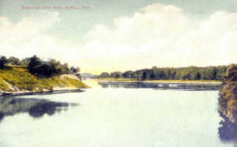 Scene on the Crow River, Buffalo Minnesota, 1911