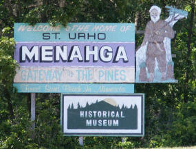 Welcome to Menagha Minnesota Sign