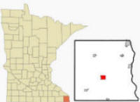Location of Caledonia Minnesota