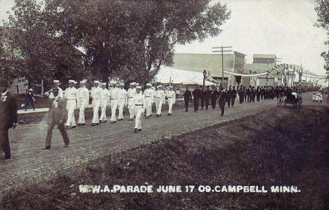 Parade, Campbell Minnesota, 1909