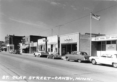 St. Olaf Street, Canby Minnesota, 1960