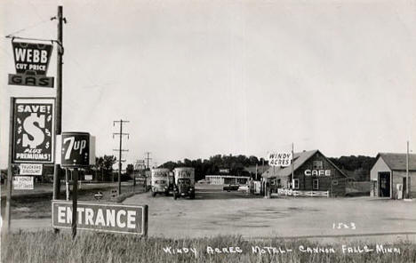 Windy Acres Motel, Cannon Falls Minnesota, 1950's