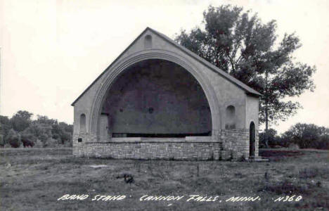 Band Stand, Cannon Falls Minnesota, 1940's