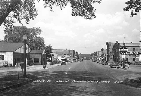 Main Street North, Cannon Falls Minnesota, 1952