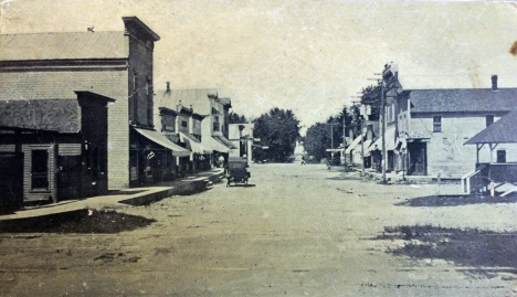 Main Street looking north, Canton Minnesota, 1915