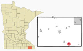 Location of Canton, Minnesota