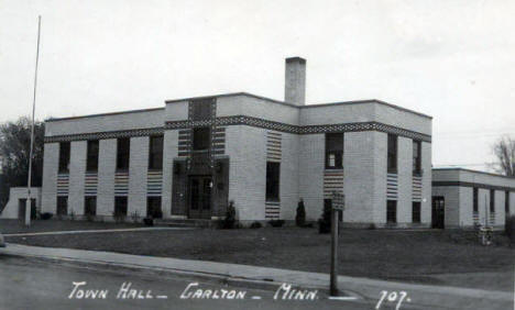 Town Hall, Carlton Minnesota, 1940's