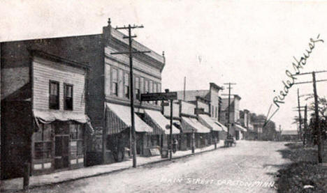 Main Street, Carlton Minnesota, 1907