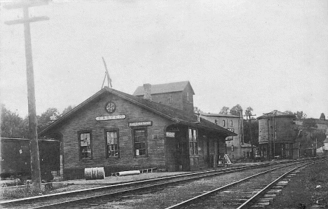 Railroad Depot, Carver Minnesota, 1910's