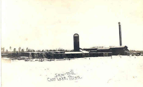 Saw Mill, Cass Lake Minnesota, 1910's