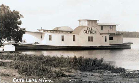 Boat "The Glyken" on Cass Lake, 1940