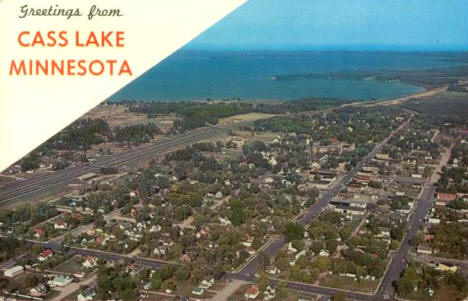Aerial View, Cass Lake Minnesota, 1967